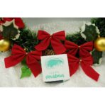 Set 6 fundite pentru brad, Rosii, clasice , 7 x 8 cm, din poliester, Embo - imagine 3