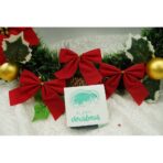 Set 6 fundite pentru brad, Rosii, clasice , 7 x 8 cm, din poliester, Embo - imagine 4