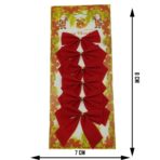 Set 6 fundite pentru brad, Rosii, clasice , 7 x 8 cm, din poliester, Embo - imagine 6