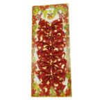 Set 6 fundite pentru brad, Rosii, cu stelute , 8 x 8 cm, din poliester, Embo