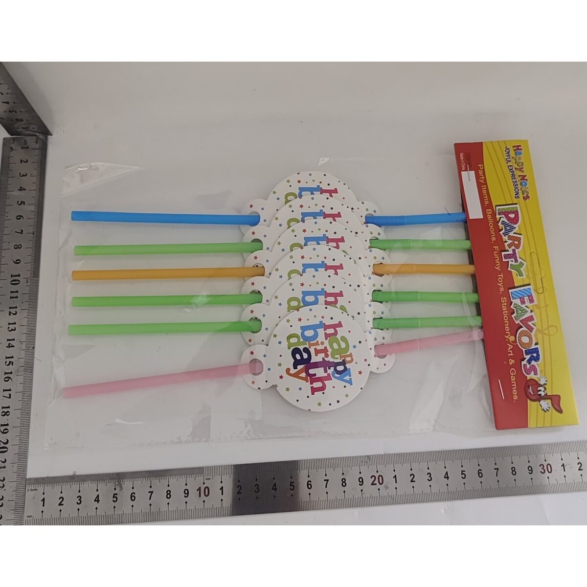 Set 6 Paie, Embo, Colectia Happy Birthday, 26 cm, din Carton/Plastic, Multicolor - imagine 2