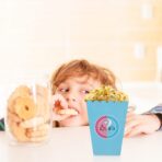 Set 6 Cutii Popcorn Gender Reveal, Embo, Girl or Boy, din Carton, 13 x 9 cm, Roz/Albastru - imagine 2