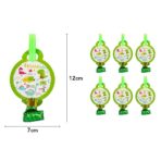Set 6 Suflatori, Embo, Colectia Dino Park, 12 x 7 cm, din Carton/Plastic/Hartie, Multicolor - imagine 3