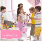 Set 6 Suflatori, Embo, Colectia LA MULTI ANI, 19 x 11 cm, din Carton/Plastic/Hartie, Multicolor - imagine 3