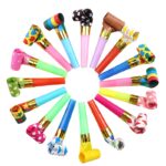 Set 6 Suflatori, Embo, pentru Petrecere, Tematica Aniversare, 8 cm, Multicolore cu Imprimeu