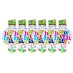 Set 6 Suflatori Happy Birthday, Embo, pentru Petrecere, Tematica Aniversare, 13x7.8 cm, Multicolor