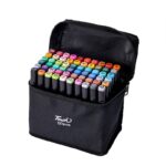 Set 60 Markere, Embo, cu Alcool, Touch Room, Geanta Inclusa, 2 Varfuri, Multicolor