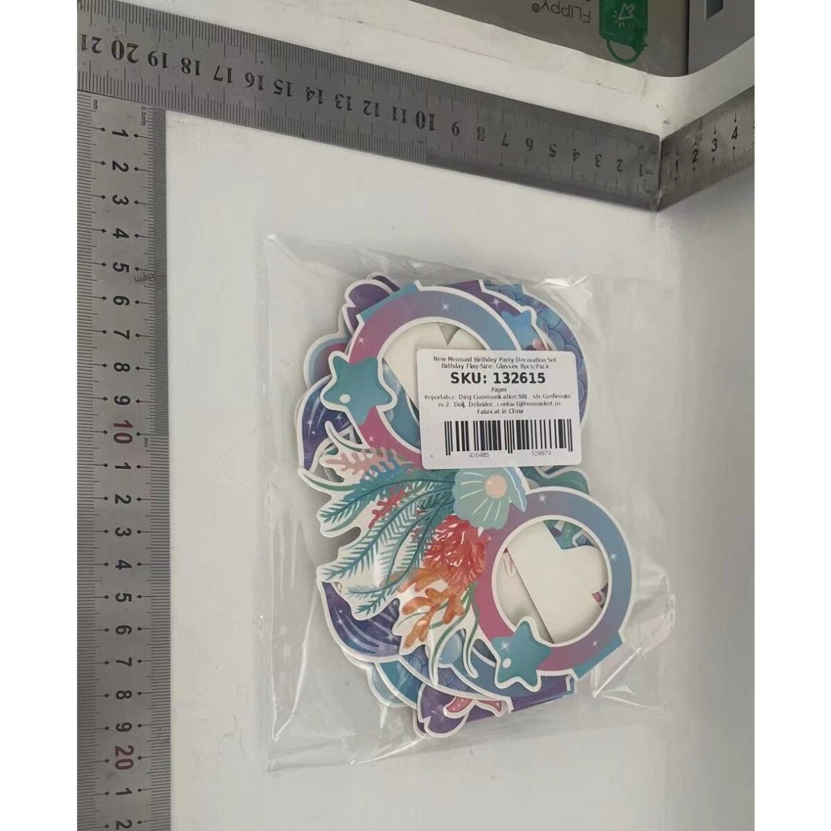 Set 8 Perechi de Ochelari Sirena, Embo, Colectia Mermaid, Multicolor - imagine 5