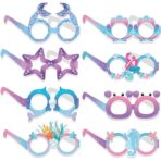 Set 8 Perechi de Ochelari Sirena, Embo, Colectia Mermaid, Multicolor