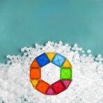 Set 88 Piese Magnetice de Constructie, Embo, Piese 5.5 cm, Magnetic Tiles, Forme Geometrice, 3 Ani, ABS, Magnet, 27.5 x 21.5 x 17 cm, Multicolor - imagine 4