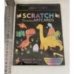 Set 9 Planse Razuibile, Embo, Scratch ArtCards, +3 Ani, de Razuit si de Colorat, 19 x 14 cm, Model Dinozauri, Multicolor - imagine 3