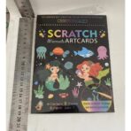 Set 9 Planse Razuibile, Embo, Scratch ArtCards, +3 Ani, de Razuit si de Colorat, 19 x 14 cm, Model Sirene, Multicolor - imagine 2