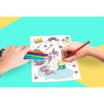 Set 9 Planse Razuibile, Embo, Scratch ArtCards, +3 Ani, de Razuit si de Colorat, 19 x 14 cm, Model Sirene, Multicolor - imagine 4