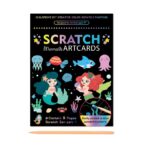 Set 9 Planse Razuibile, Embo, Scratch ArtCards, +3 Ani, de Razuit si de Colorat, 19 x 14 cm, Model Sirene, Multicolor