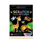 Set 9 Planse Razuibile, Embo, Scratch ArtCards, +3 Ani, de Razuit si de Colorat, 19 x 14 cm, Model ZOO, Multicolor