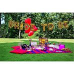 Set Baloane din Folie Metalizata, Embo, Model Bride to Be, Litere de 40 cm, Baloane Party, Ambalaj Individual, Pai Inclus, Umflare cu Aer sau Heliu, Auriu - imagine 6