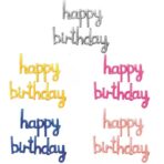 Set Baloane din Folie Metalizata, Embo, Model Happy Birthday, 45x85 cm, 45x124cm, Baloane Party, Ambalaj Individual, Pai Inclus, Umflare cu Aer sau Heliu, Roz Pal - imagine 5