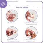 Set Baloane din Folie Metalizata, Embo, Model Happy Birthday, 45x85 cm, 45x124cm, Baloane Party, Ambalaj Individual, Pai Inclus, Umflare cu Aer sau Heliu, Roz - imagine 8