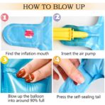 Set Baloane din Folie Metalizata, Embo, Model Happy Birthday, Litere de 40 cm, Baloane Party, Ambalaj Individual, Pai, Ata si Adeziv Incluse, Umflare cu Aer sau Heliu, Multicolor - imagine 3