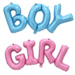 Set Baloane din Folie Metalizată, Embo, Model Scris Boy, 38x95 cm, Tematica Baby Shower, Baloane Party, Ambalaj Individual, Pai Inclus, Umflare cu Aer sau Heliu, Albastru - imagine 3