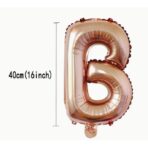 Set Baloane din Folie Metalizata, Embo, Model Scris Bride, Litere de 40 cm, Tema Iubire, Baloane Party, Ambalaj Individual, Pai Inclus, Umflare cu Aer sau Heliu, Roz - imagine 7