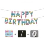 Set baloane folie Embo, Happy Birthday, 40 cm, multicolor - imagine 3