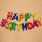 Set 13 Baloane Folie, Embo, Tip Ghirlanda, Model Happy Birthday, 40 cm, Multicolor - imagine 4