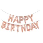 Set baloane folie Embo, Happy Birthday, 40 cm, rose gold