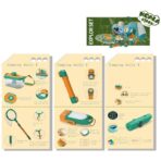 Set camping micutul explorator pentru exterior, 3 accesorii vestimentare, 9 ustensile de joaca, 8 carti educative cu insecte, +3 ani, multicolor - imagine 4