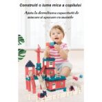 Set constuctii, Embo, Casa si curte, 251 piese, Multicolor - imagine 3