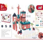 Set constuctii, Embo, Casa si curte, 251 piese, Multicolor - imagine 6