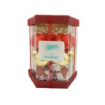 Set de 28 ornamente de brad, Embo, de tip Glob, Rosu/ Auriu, din polistiren, cu finisaj sclipitor , cutie 18 cm adancime x 22 cm inaltime x 18 cm lungime)