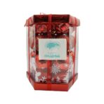Set de 28 ornamente de brad, Embo, de tip Glob, Rosu, din polistiren, cu finisaj sclipitor , cutie 18 cm adancime x 22 cm inaltime x 18 cm lungime) - imagine 5