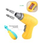 Set de Constructie/Asamblare, Embo, 4 Dinozauri, cu Bormasina Electrica, Baterii 2 x AA, Surubelnita si Cutie Depozitare, 22.5 x 14.5 x 15 cm, Multicolor - imagine 3