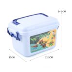 Set de Constructie/Asamblare, Embo, 4 Dinozauri, cu Bormasina Electrica, Baterii 2 x AA, Surubelnita si Cutie Depozitare, 22.5 x 14.5 x 15 cm, Multicolor - imagine 4