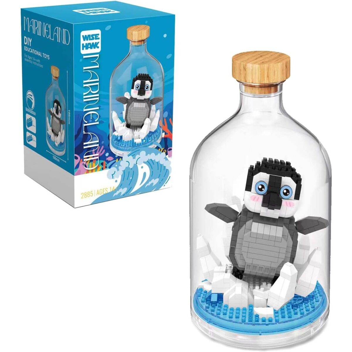 set-de-constructie-in-sticla-553-piese-pinguin-68bedca65d2e5.jpg Set de Construit in Sticla, Embo, 553 Piese, din Plastic, +14 Ani, 10 x 19.6 cm, Model Pinguin, Multicolor - imagine 2