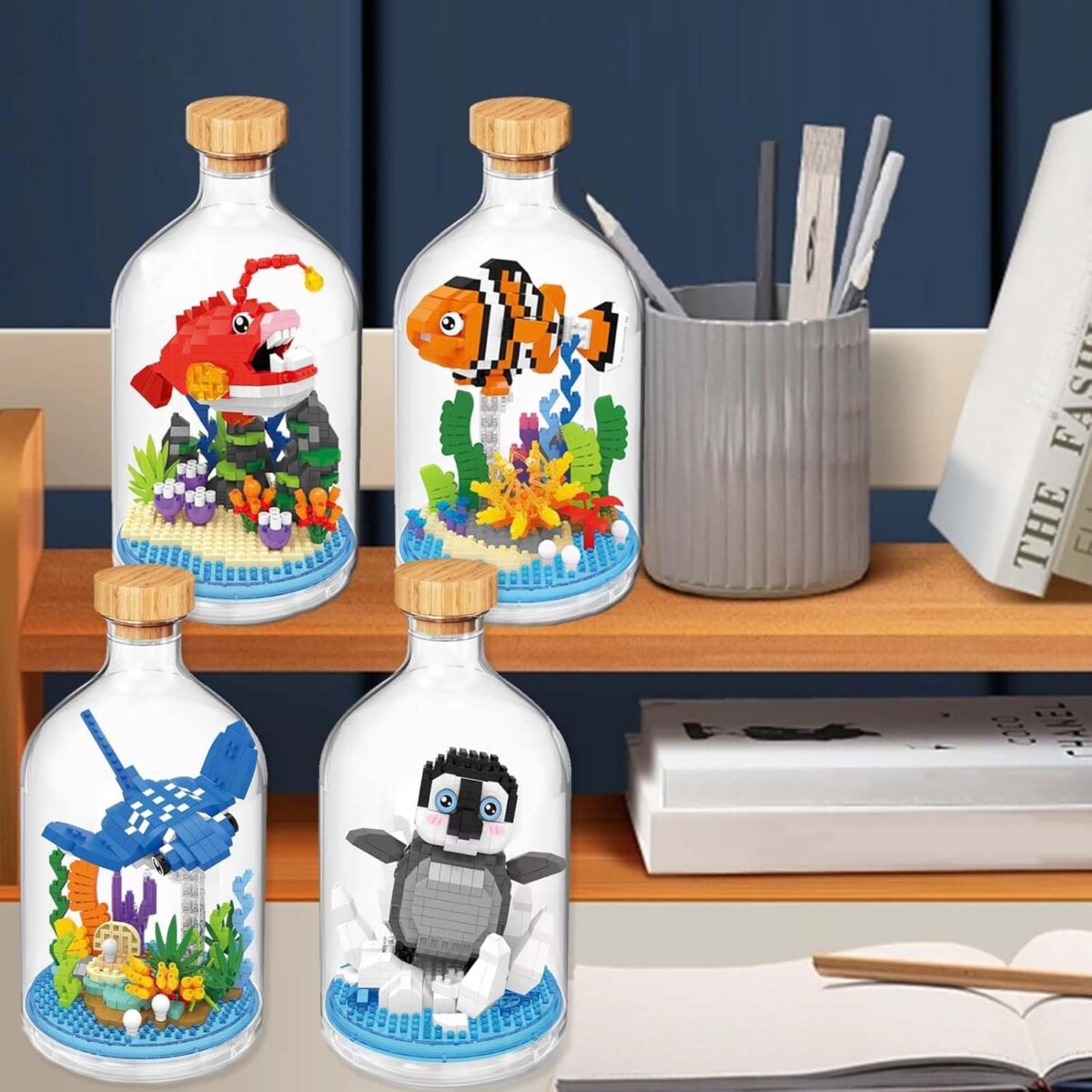 set-de-constructie-in-sticla-553-piese-pinguin-68bedcb7c66b9.jpg Set de Construit in Sticla, Embo, 553 Piese, din Plastic, +14 Ani, 10 x 19.6 cm, Model Pinguin, Multicolor - imagine 3