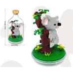 Set de Construit in Sticla, Embo, 608 Piese, din Plastic, +14 Ani, 10 x 19.6 cm, Model Koala, Multicolor - imagine 3