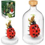 Set de Construit in Sticla, Embo, 379 Piese, din Plastic, +14 Ani, 10 x 19.6 cm, Model Buburuza, Multicolor - imagine 3