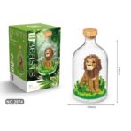 Set de Construit in Sticla, Embo, 728 Piese, din Plastic, +14 Ani, 10 x 19.6 cm, Model Leu, Multicolor - imagine 2