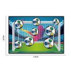 Set de Fotbal Embo, Joc Recreativ pentru Copii, Minge cu Scai, Poarta din Material Textil, 150 x 100 cm, Multicolor - imagine 2