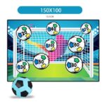 Set de Fotbal Embo, Joc Recreativ pentru Copii, Minge cu Scai, Poarta din Material Textil, 150 x 100 cm, Multicolor - imagine 4