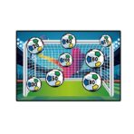 Set de Fotbal Embo, Joc Recreativ pentru Copii, Minge cu Scai, Poarta din Material Textil, 150 x 100 cm, Multicolor
