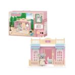 Set dormitor pentru papusi cu mobilier si figurina, Embo