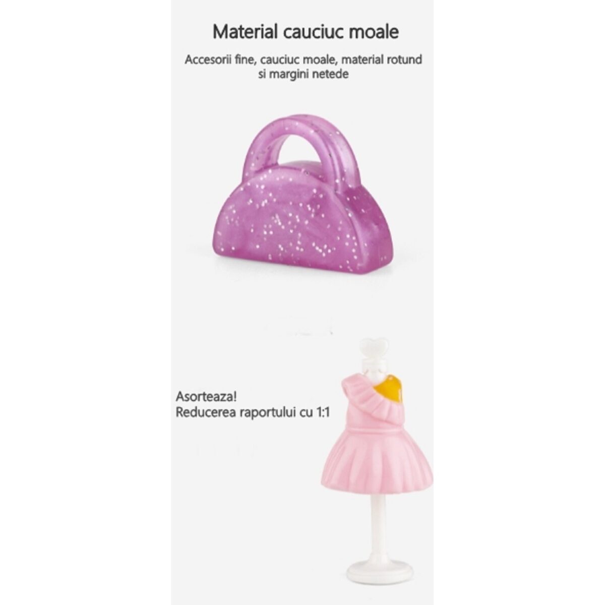 Set garderoba cu tinute, Embo, casa de papusi cu haine si accesorii - imagine 2