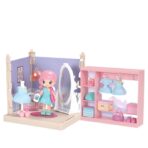 Set garderoba cu tinute, Embo, casa de papusi cu haine si accesorii