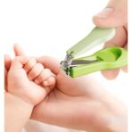 Set 4in1 de Ingrijire Unghii pentru Bebelusi, Embo, Cutie de Depozitare Tip Cerb, 0-6 Ani, 11 x 6 x 11 cm, Verde - imagine 4