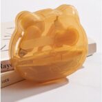 Set Ingrijire Unghii pentru Bebelusi, Embo, Cutie de Depozitare in Forma de Ursulet, 10 x 9.5 cm, Galben - imagine 12