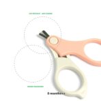 Set 4in1 de Ingrijire Unghii pentru Bebelusi, Embo, Cutie de Depozitare Transparenta, 0-6 Ani, 13.6x8x2 cm, Roz - imagine 5