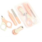 Set 4in1 de Ingrijire Unghii pentru Bebelusi, Embo, Cutie de Depozitare Transparenta, 0-6 Ani, 13.6x8x2 cm, Roz - imagine 6